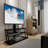 Tv Stand With Black Glass For 32 - 65 Inch Tvs And Enhanced Viewing Experience Adjustable Angles Optimal