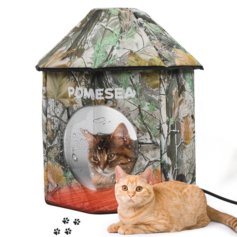 Maison d'extérieur pour chat avec arbre Real Jungle
