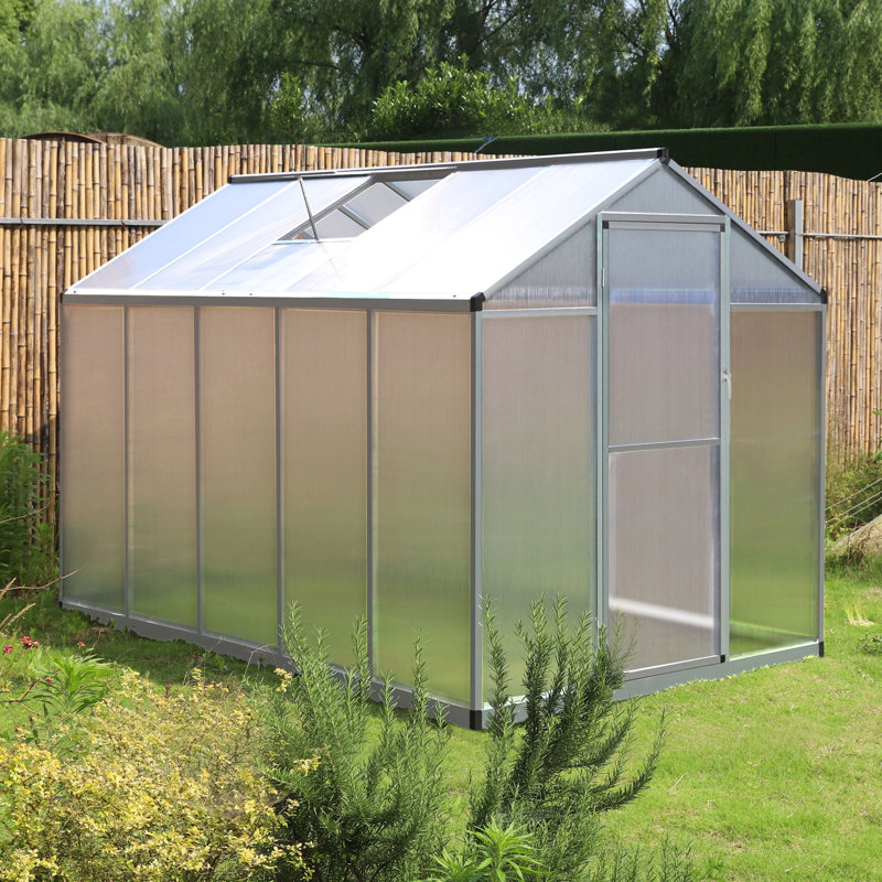 Greenhouse Multiple Sizes, Gray, 6' W x 10' D
