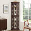 Vitrine moderne Luminara avec éclairage DEL et panneau en miroir-130065609