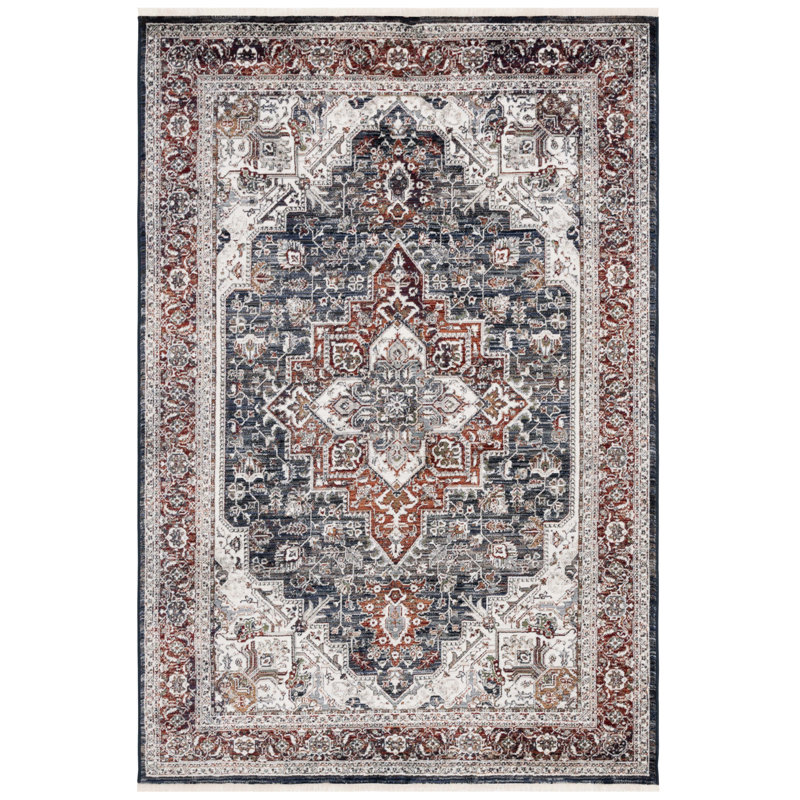 Tapis performance persan oriental rétro, Rectangle 5 pi 3 po x 7 pi 7 po