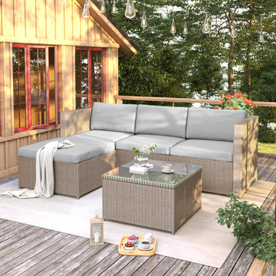 4 - Person Seating Group With Cushions