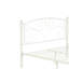 Lit en métal blanc avec esthétique contemporaine, construction robuste pour la durabilité, calme et stable, assemblage facile, aucun sommier requis, peut accueillir un matelas de 8 pouces ou plus, poids de 600 lb