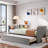 Upholstered Daybed with Pop Up Trundle Amala-2133699410