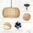 Light 19'' Hand-Woven Drum Chandelier