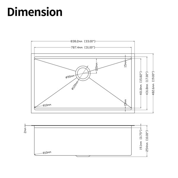 Dimensions du produit