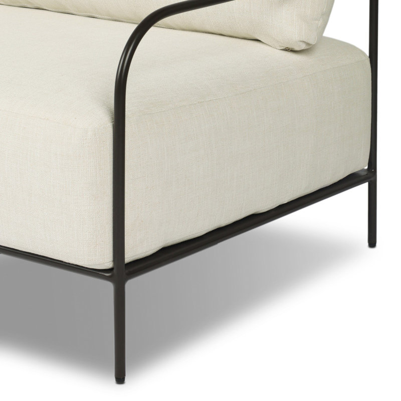 Segovia Outdoor Sofa-78"-Alessi Fawn, Vergo Cream