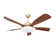 52 In. 5 Blades Smart Indoor Ceiling Fan With 3-colors Led Dimmable Light And Dc Reversible And App/remote Control