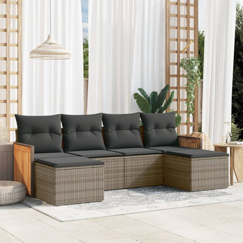  Garden Sofa Set Grey