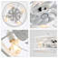 Barney 19" Farmhouse Drum Caged Ceiling Fan with Light Kit and Remote