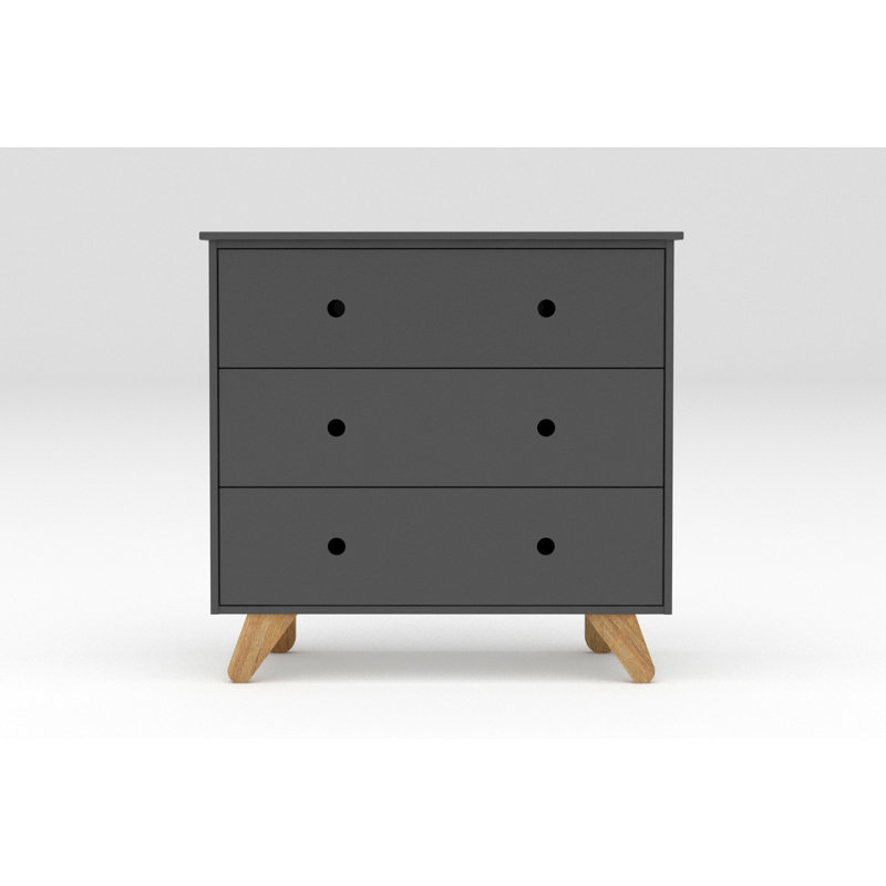 Baggett Kids 3 - Drawer Dresser, Grey