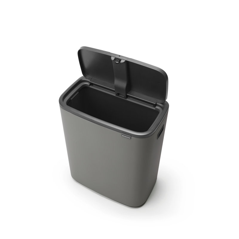 Bo Touch Bin, 60 litre, with 1 inner Plastic Bucket, Mineral Concrete Grey