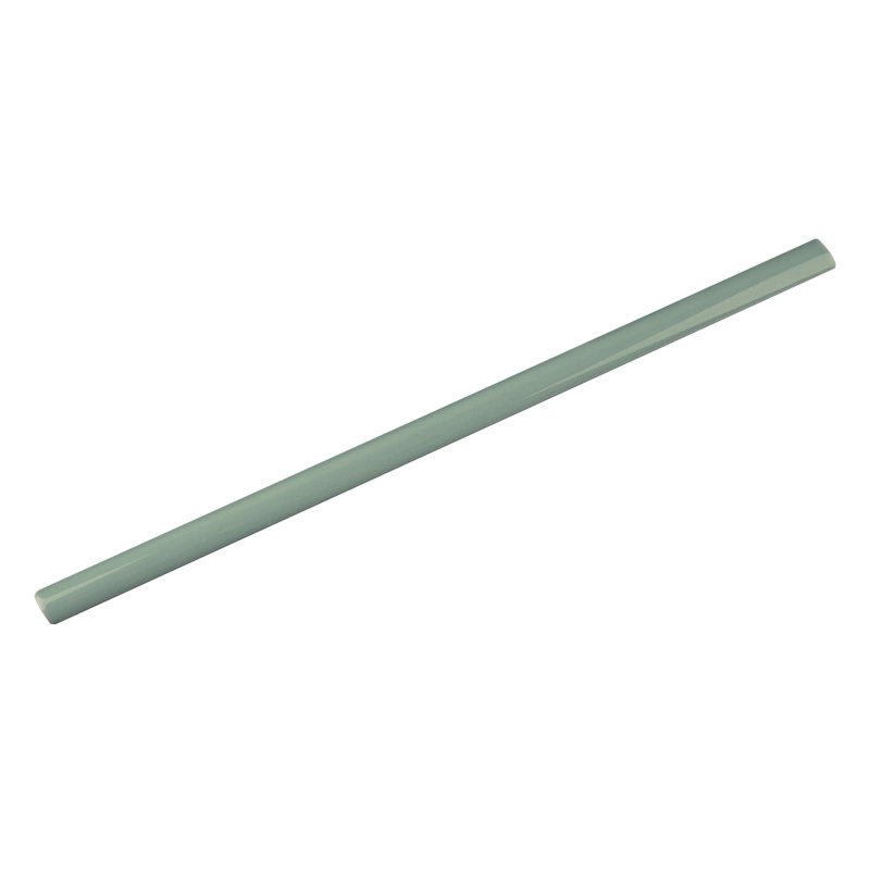 Kezma 0.5" x 11.8" Ceramic Round Tile Trim, Light Green