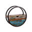 Valeri Circle Accent Shelf with Drawer-2032130277-2032130274
