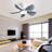 Kemp 29" 5-ABS-Blade Small Classic Ceiling Fan with LED Lights and Remote-407609322