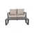 Light Gray Cushion/Gray Frame