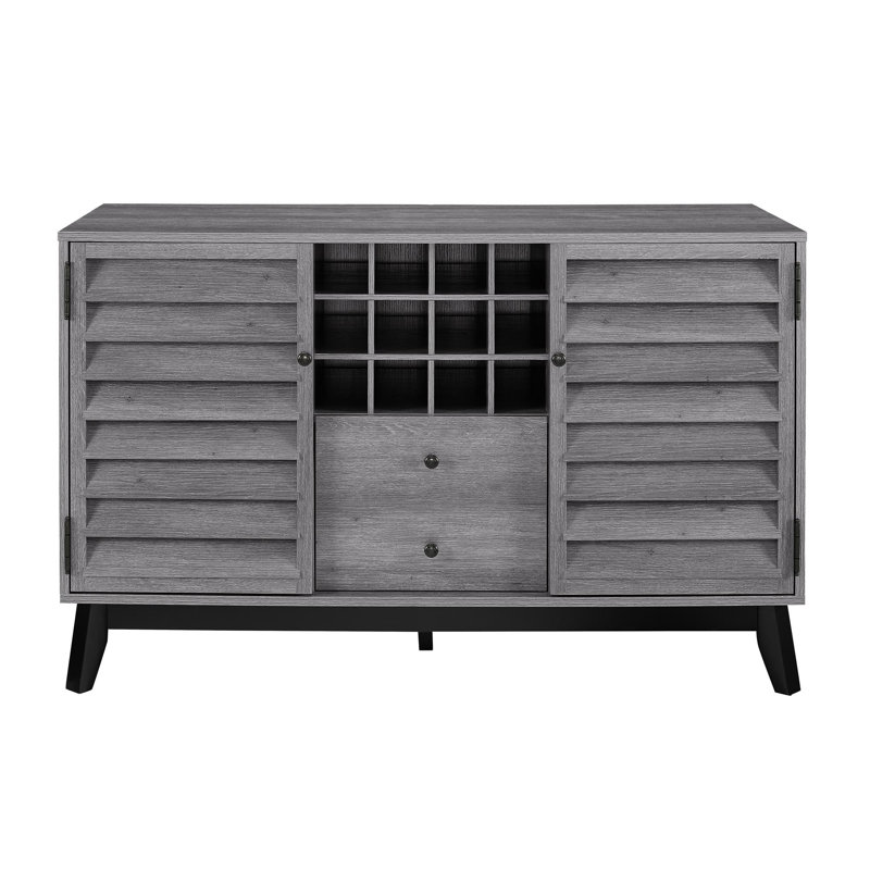 Merced Bar Cabinet Bar Cabinet, Grey Oak