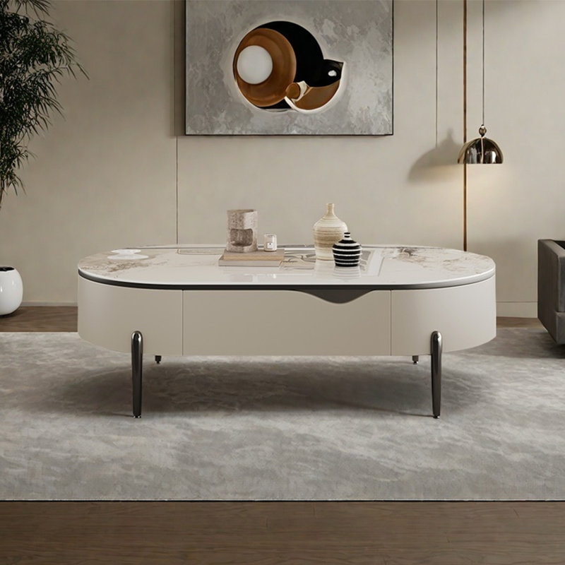 Table basse moderne en pierre micro-cristalline