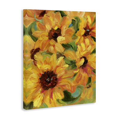 «Sunflower Bunches», art mural sur toile par Sandra Iafrate