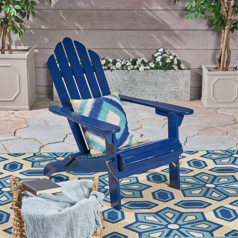 Chaise Adirondack pliable Hollywood, Blue