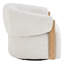 Fauteuil d'appoint pivotant rembourré Denice Longfield-112983101