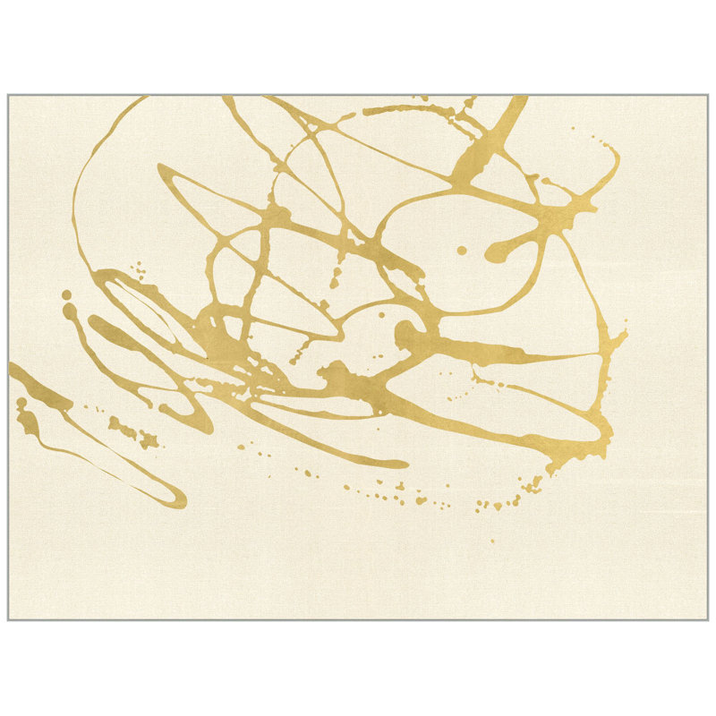 Gold Splash 2 Painting by Thom Filicia, 31" H x 41" W x 2.18" D