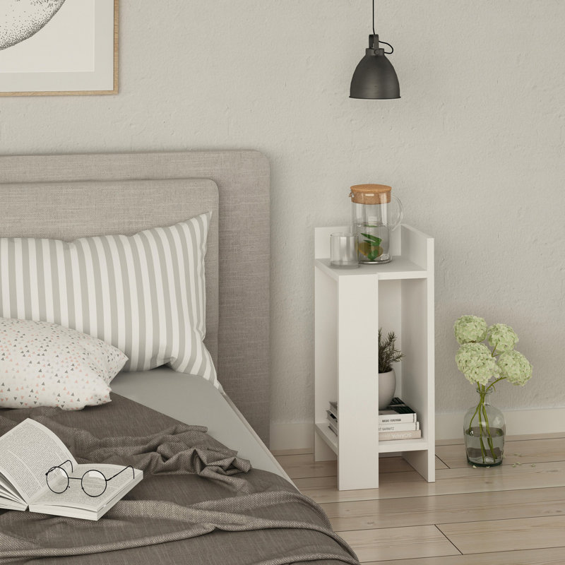 Lochlan Bedside Table, Left Orientation, Natural Oak