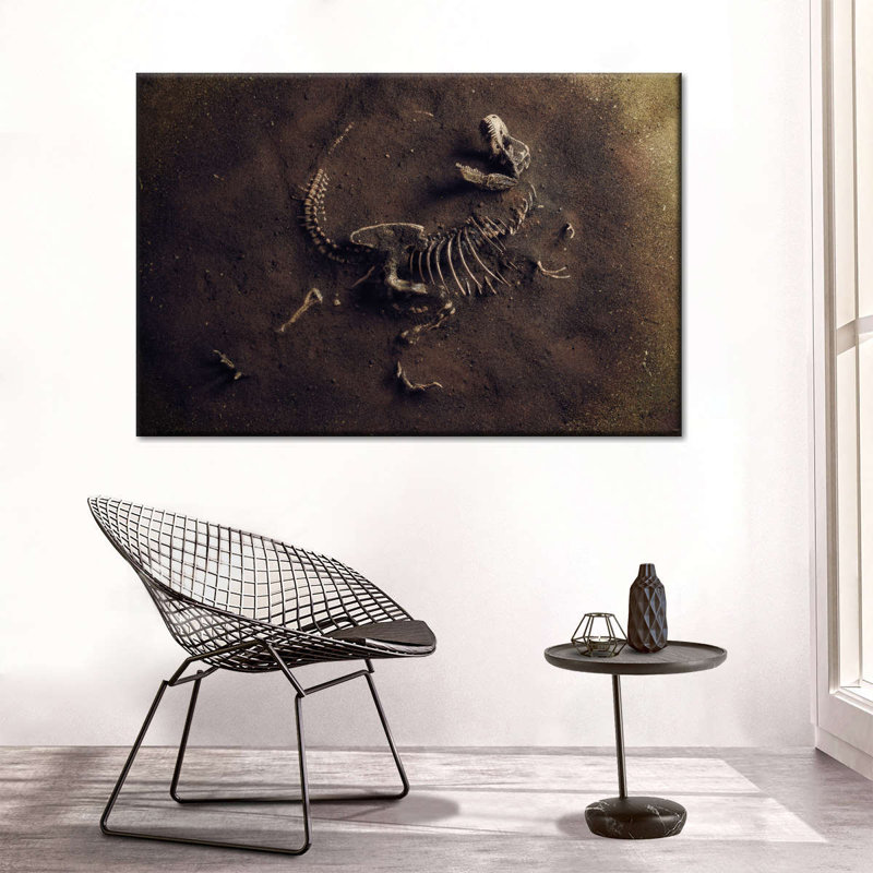 " Dinosaur Skeleton ", 20" H x 30" W x 1.25" D
