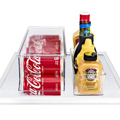  Clear Drink and Condiments Organizer Set 2 Pack