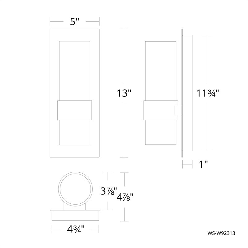 Beacon Aluminum LED Wall Light