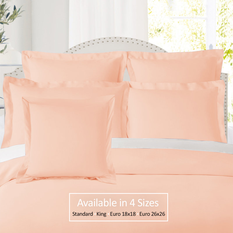 Polyester Bedding, 18" x 18", Peach