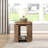 Round End Table with Open Shelf