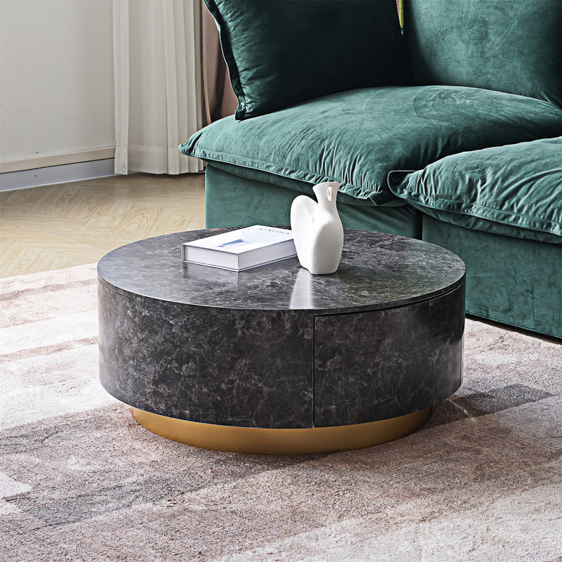 Table basse ronde, Dark Grey