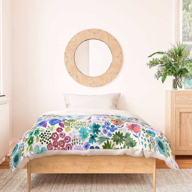 Housse de couette en coton Ninola, Housse de couette extra longue pour lit simple