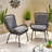 Mccaskill Patio Chair Set With Comfortable Cushions, Durable Rattan, And Sturdy Iron Frame For Outdoor Relaxation-696372654
