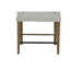 Tabouret de comptoir rembourré - amande (ensemble de 2)