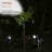 Black Solar Powered Integrated LED Metal Pathway Light
