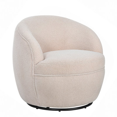 Galleria 360 Swivel Teddy Sherpa Barrel Chair
