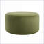 Repose-pieds, rond en velours moderne, l 30 po x H 16 po, vert olive - repose-pieds, siège, table d'appoint | Vert olive | Velours
