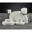 Camilla 16-Piece Lightweight Chip-Resistant Bone China Dinnerware Set, Service for 4