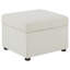 Repose-pieds avec rangement relevable hydraulique Merced Beige