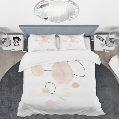 Watercolor Stains - Ensemble de housse de couette Shabby Elegance - Microfibre de polyester