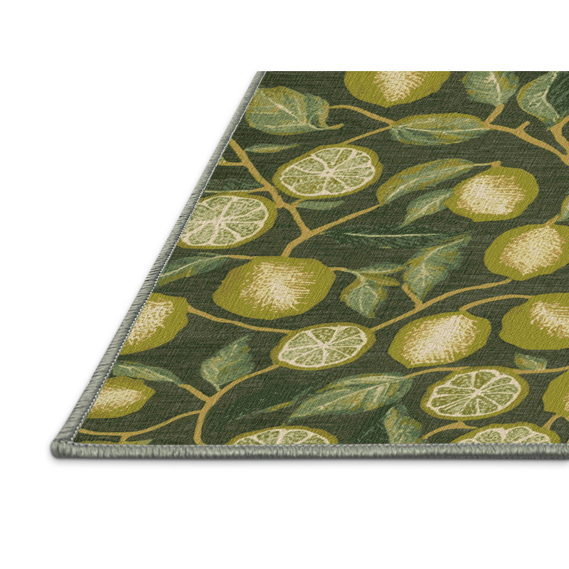  Tapis lavable à fruits Rangpur, Carré 6 pi