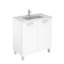 Ensemble de meuble-lavabo simple avec miroir Logic-46357532-125004084