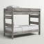 Lit superposé simple en bois massif -232157541