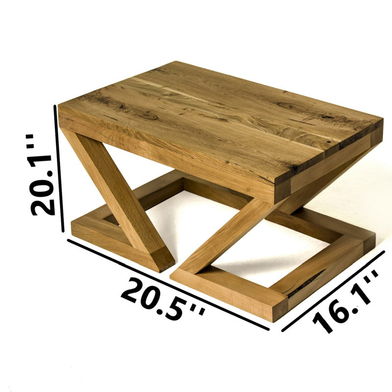 Table basse en bois massif