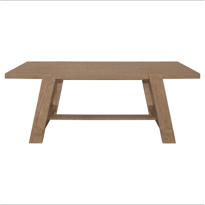 Gavilon Brown Rectangular Trestle Base Dining Table