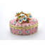 Boîte à bijoux ovale à motif floral et papillon avec émail et cristaux autrichiens