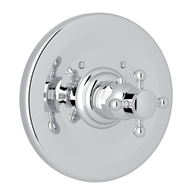 Thermostatic Valve Trim with Cross Handle and Without Volume Control