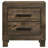 Rustic Brown 2-Drawer Nightstand